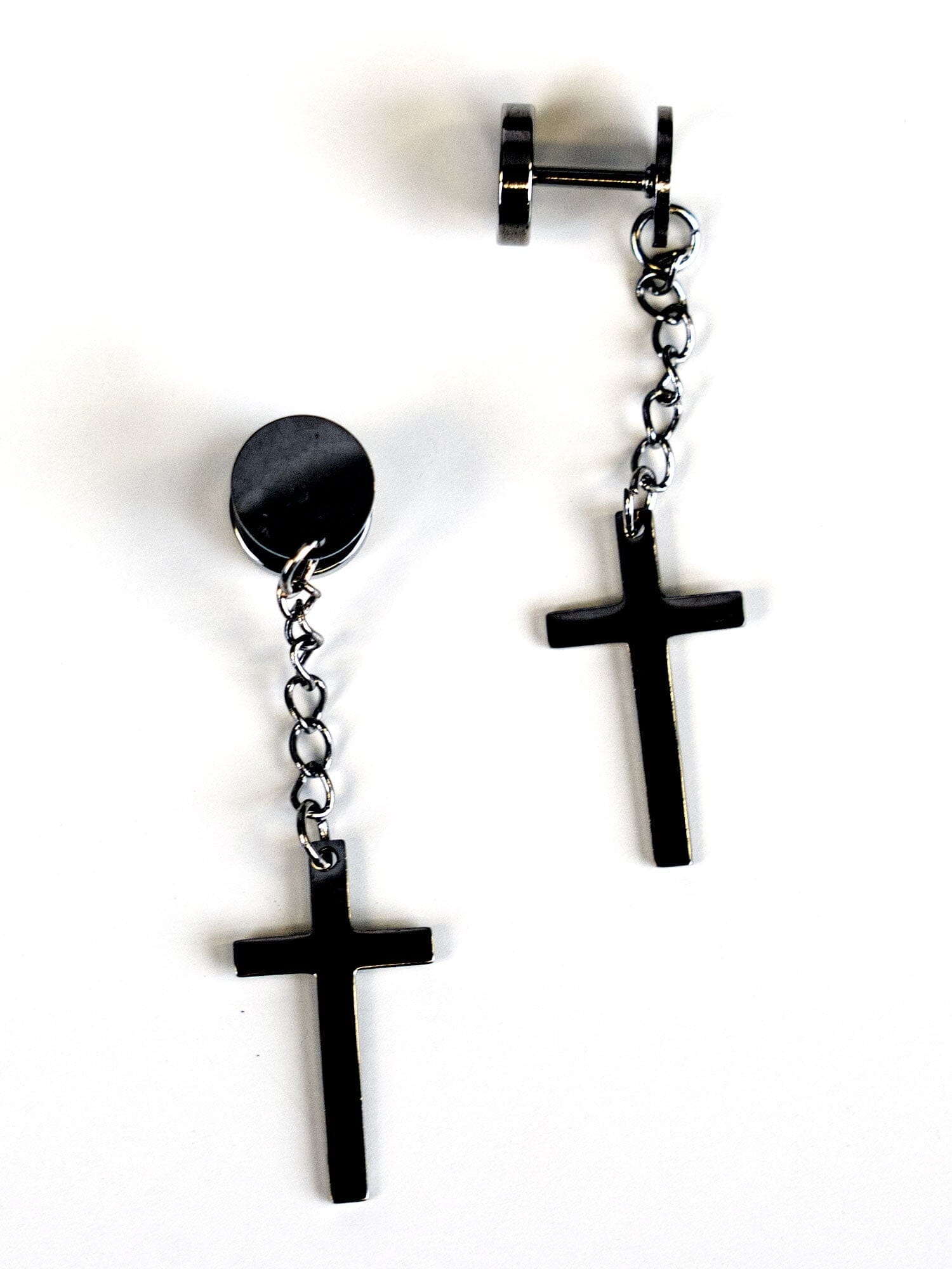 Dangling Cross Earrings Cross Dangle Earrings –