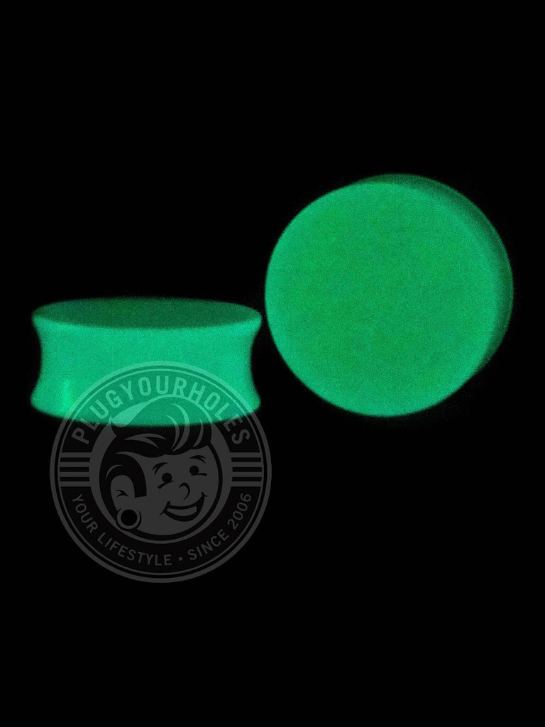 Glow in the Dark Neon Green Acrylic Plugs