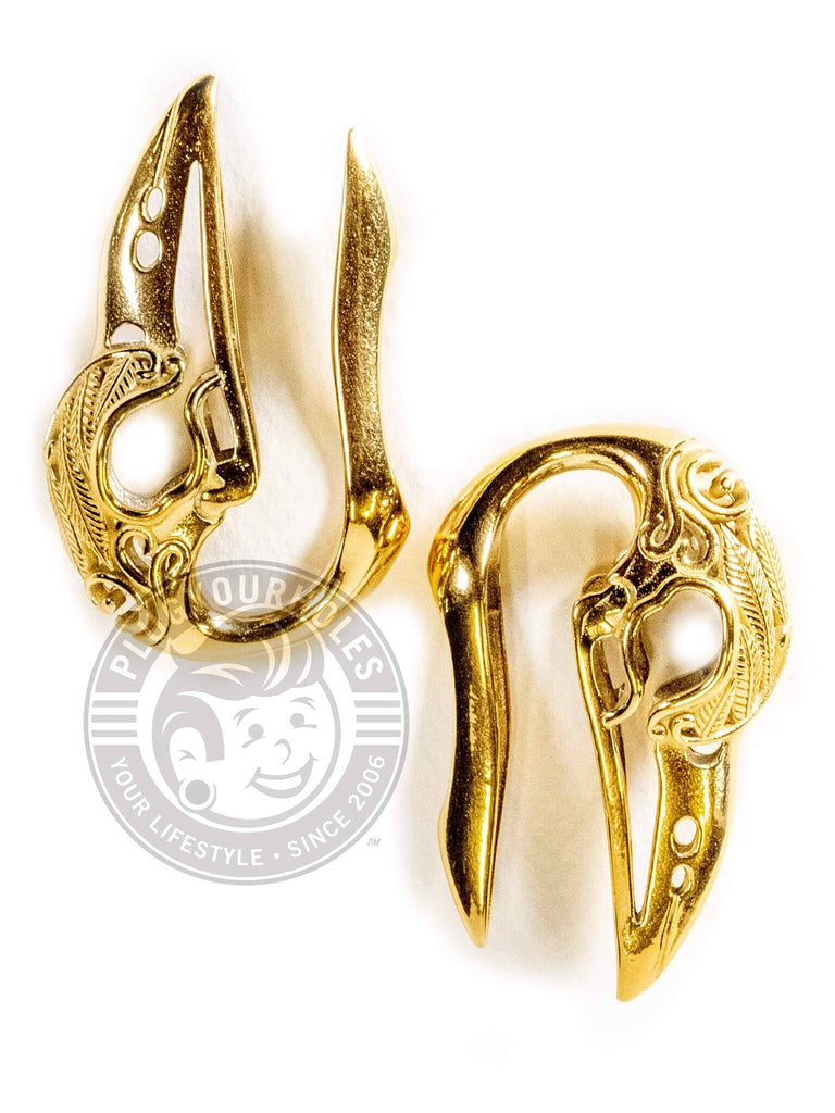Feather Bird Skull Steel Hangers