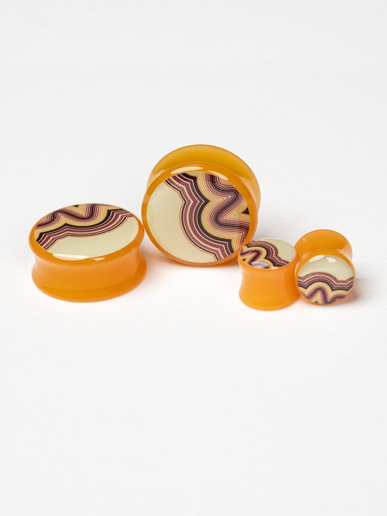 Groovy Swirl Acrylic Image Plugs