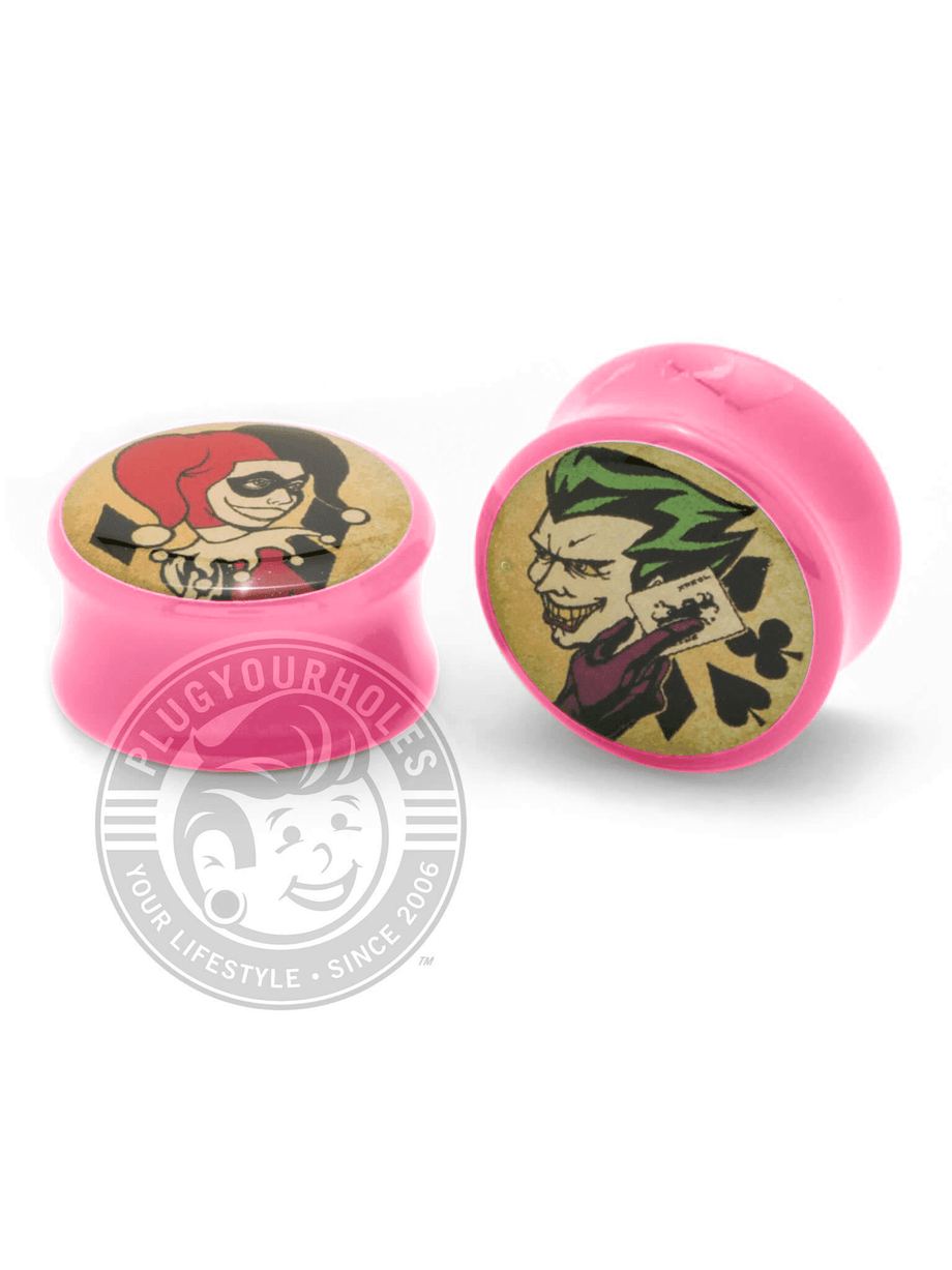 Comic Book Plugs Harley Quinn Plugs The Joker Gauges
