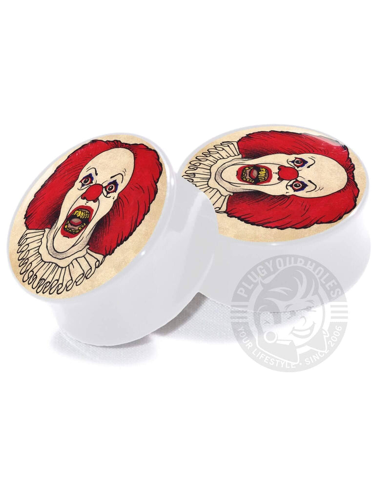 Pennywise Tattoo Flash - Acrylic - Image Plugs