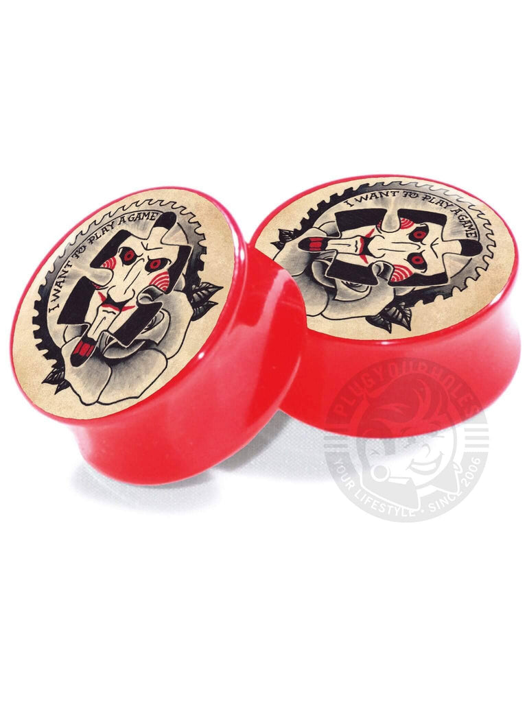 Jigsaw Tattoo Flash - Acrylic - Image Plugs
