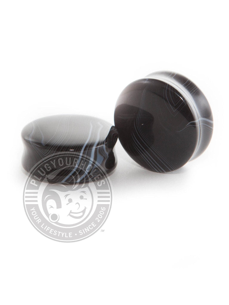 Smoke Agate Stone Plugs