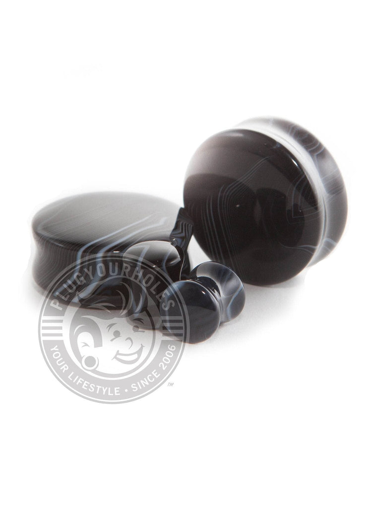 Smoke Agate Stone Plugs
