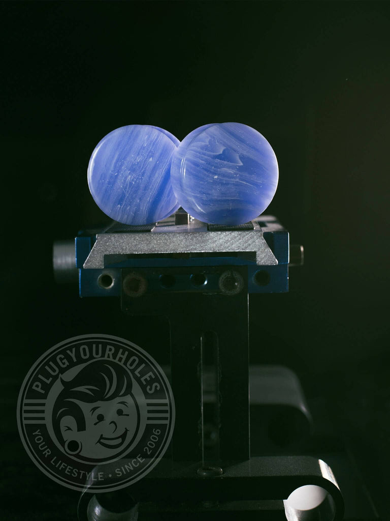 Blue Grain Agate Stone Plugs