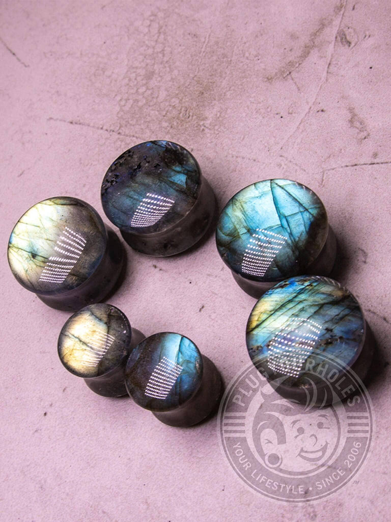 Labradorite Stone Plugs