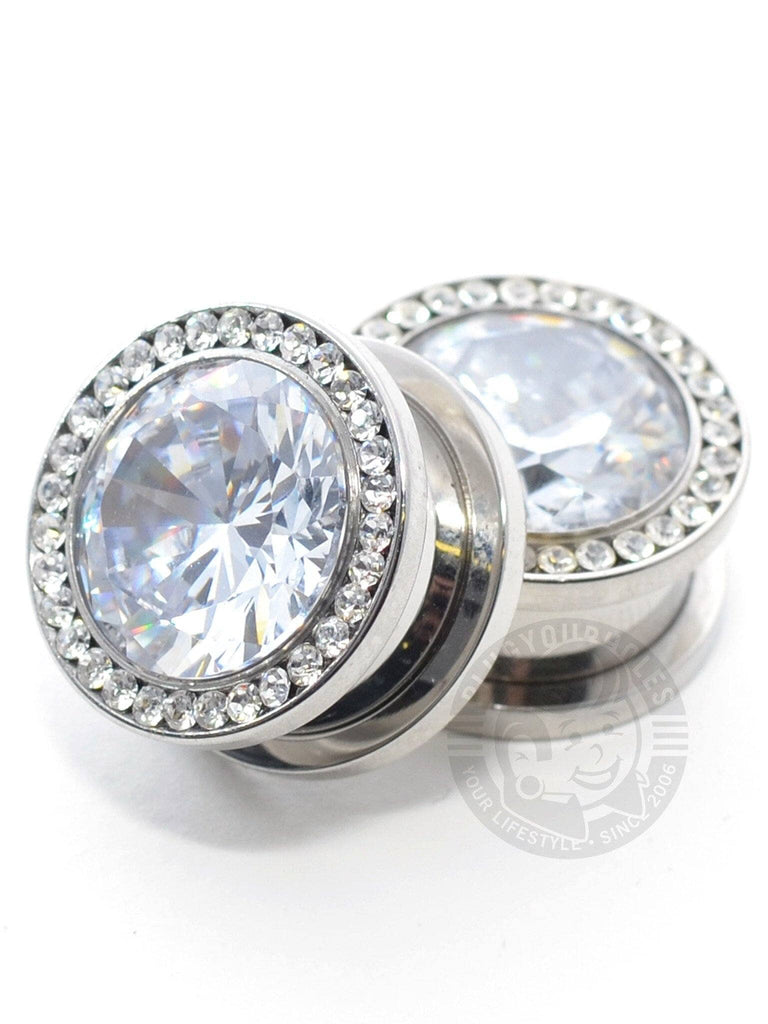 Bling Plug Heart Shaped Gauges & Plugs | Heart Ear Plugs | Heart Plugs Jewelry ...