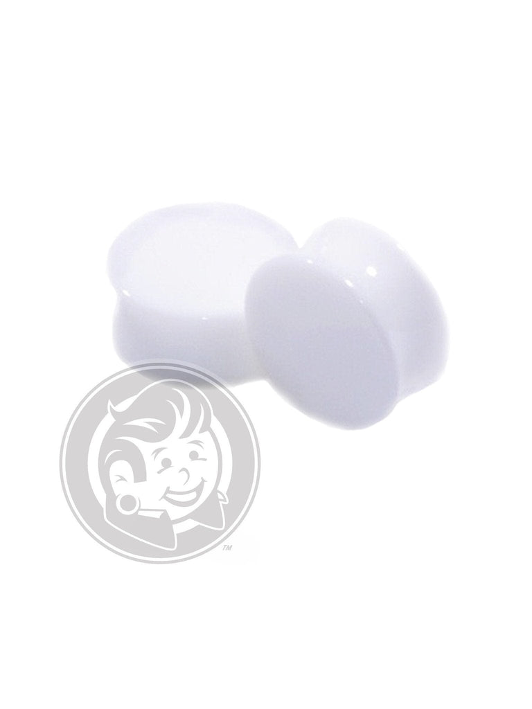White Acrylic Plugs