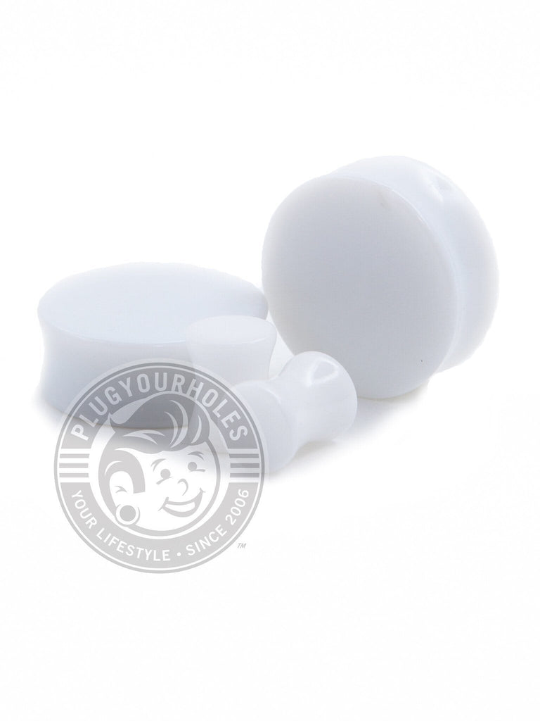 White Acrylic Plugs