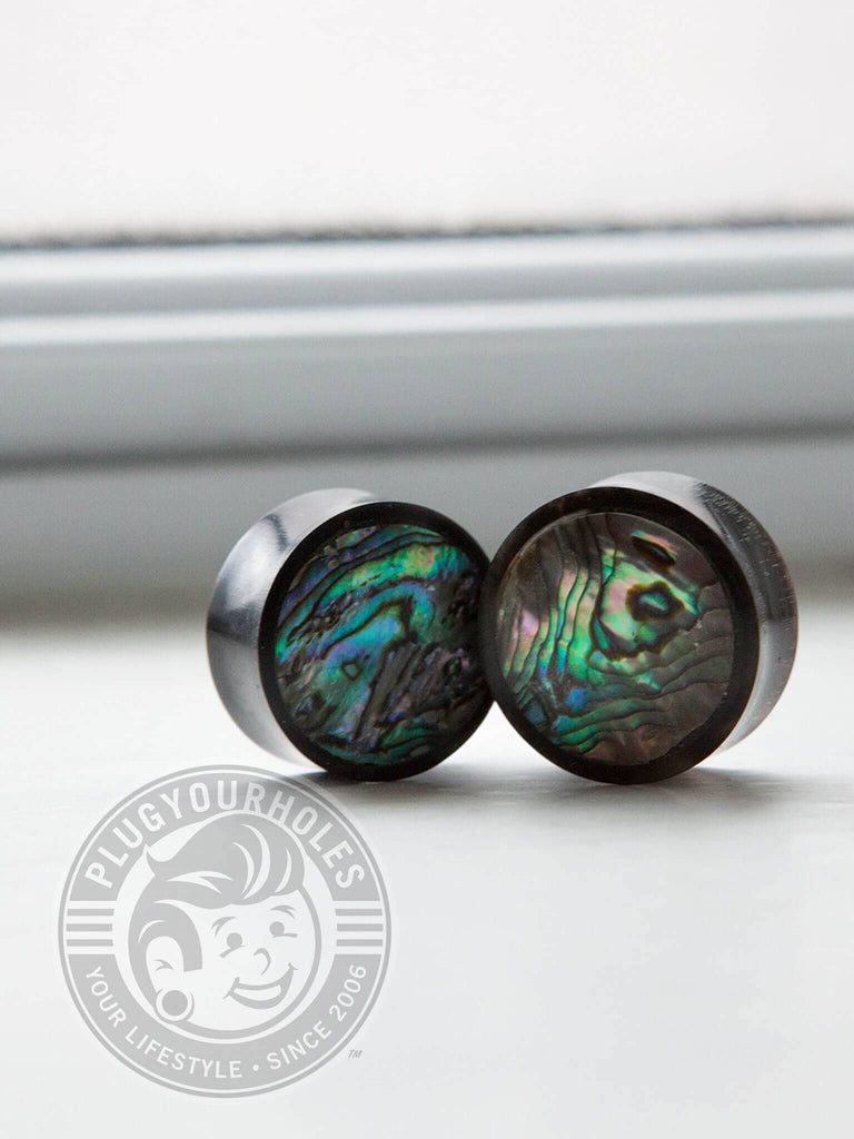 Abalone Inlay Sono Wood Plugs