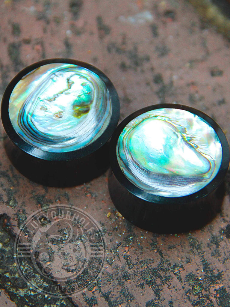 Abalone Inlay Sono Wood Plugs