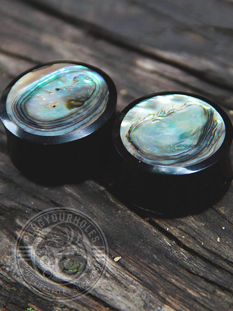Abalone Inlay Sono Wood Plugs