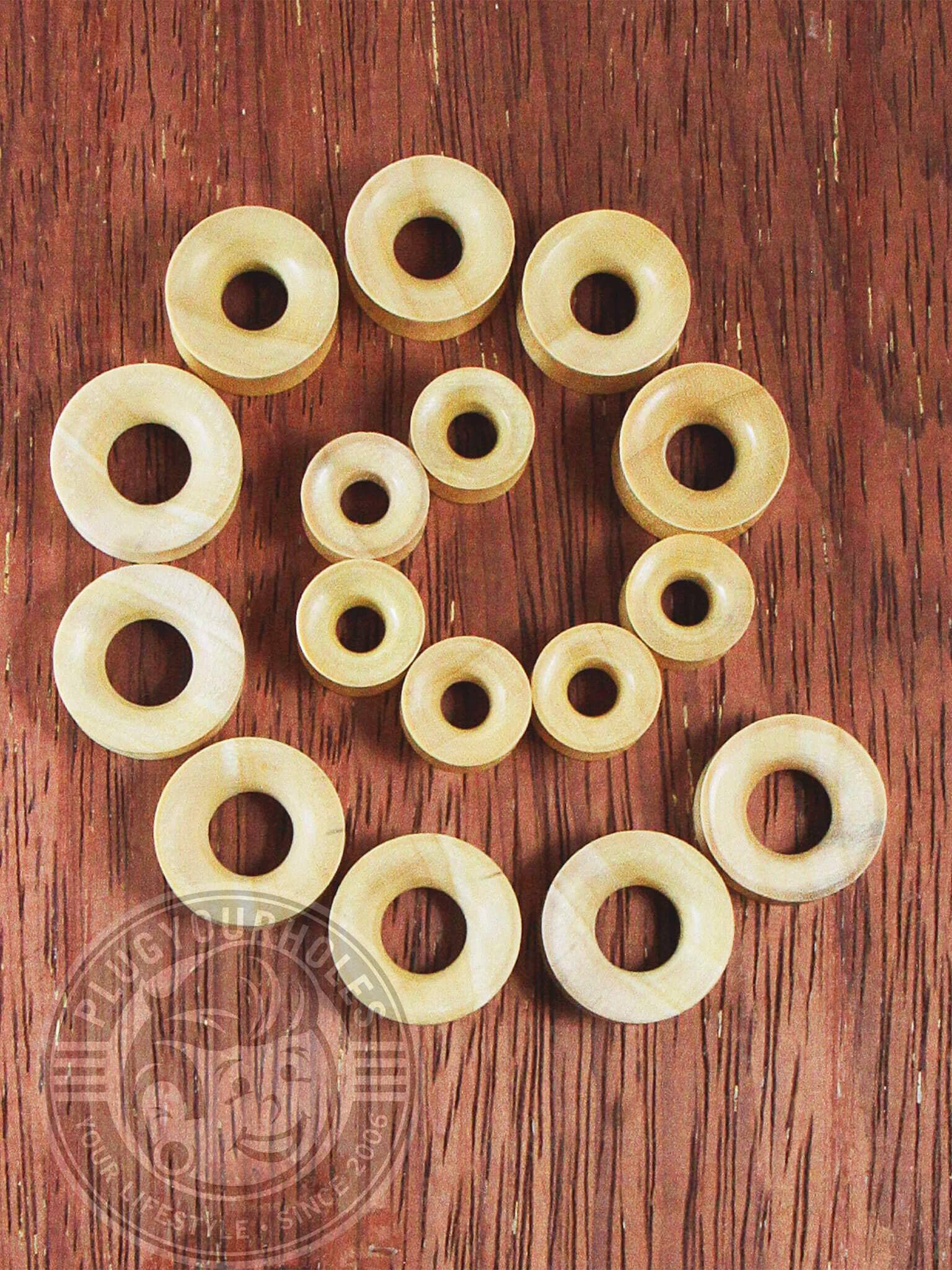 Crocodile Convex Wood Plugs Ear Gauges Crocodile Convex Wood Plugs Ear Gauges