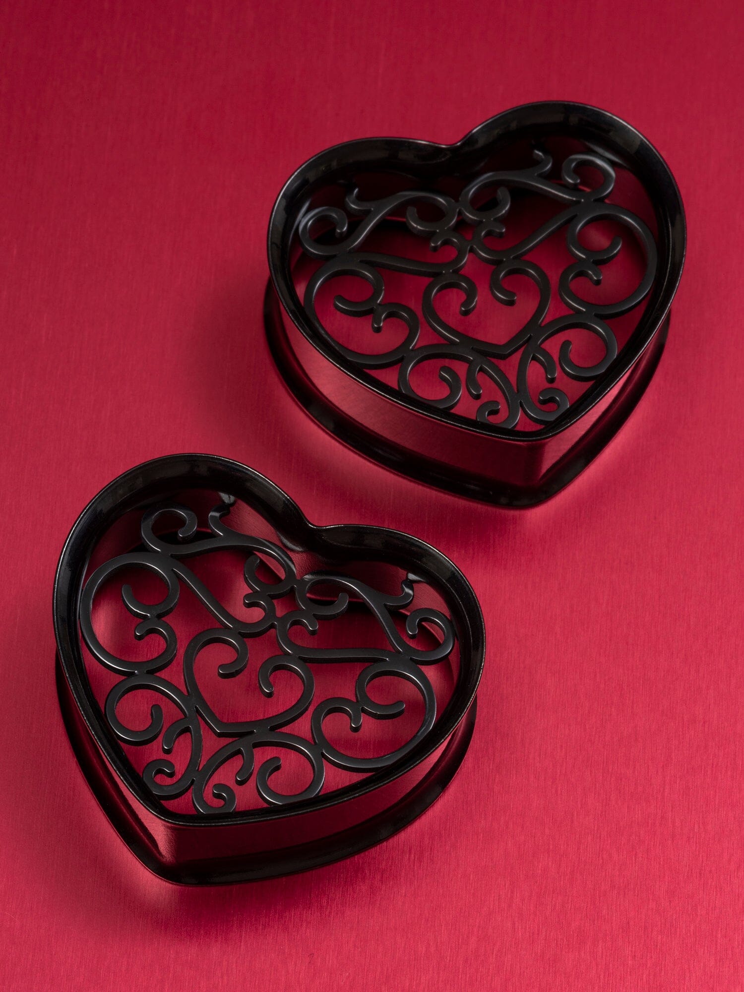 1 7/8 Double Filigree Heart Chocolate Mold